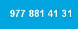 977 881 41 31 977 881 41 31